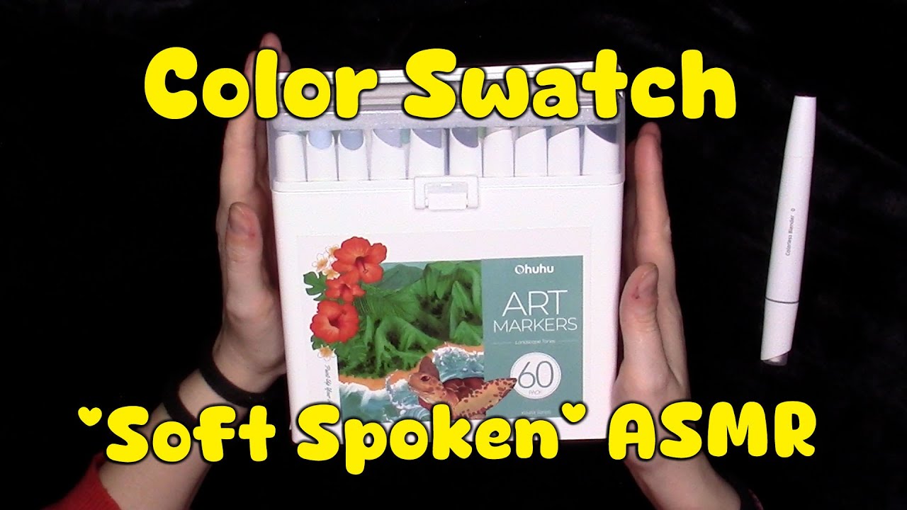 ASMR Prova a non addormentarti con il Color Swatch HUHU Markers *Soft Spoken*