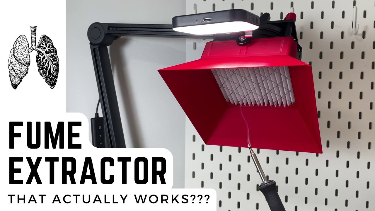 DIY Solder Fume Extractor That Actually Works (MERV 13 + Activated Carbon)