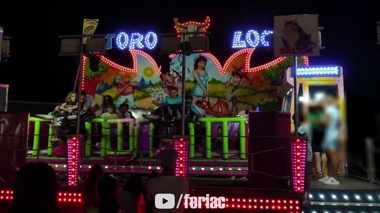 Atracción Toro Loco OFFRIDE Feria de Campanillas 2024