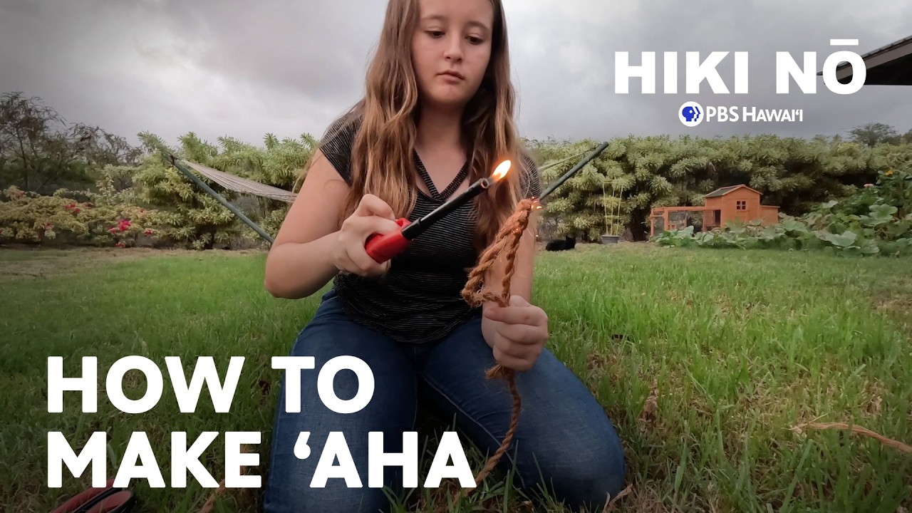 ʻAha: A History and How-To on Hawaiian-style Coconut Fiber Rope | HIKI NŌ on PBS Hawaiʻi