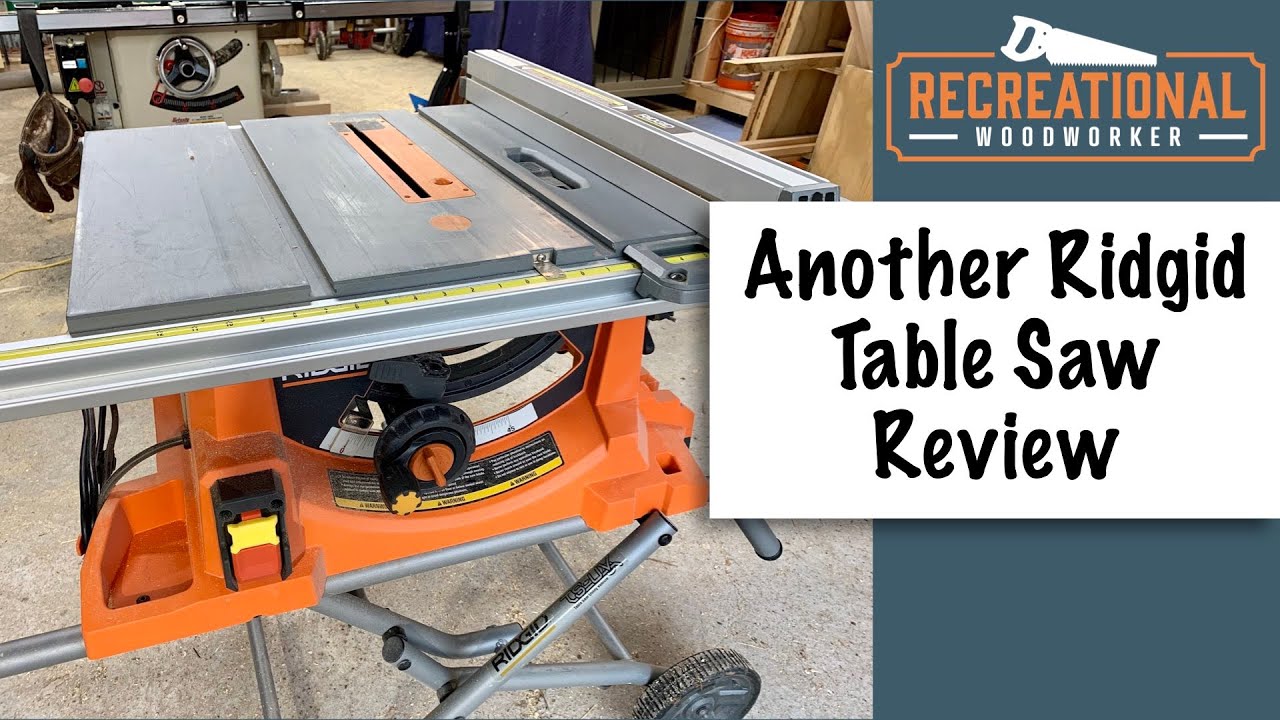 Ridgid R4513 Portable Table Saw - Five Minute Tool Reviews