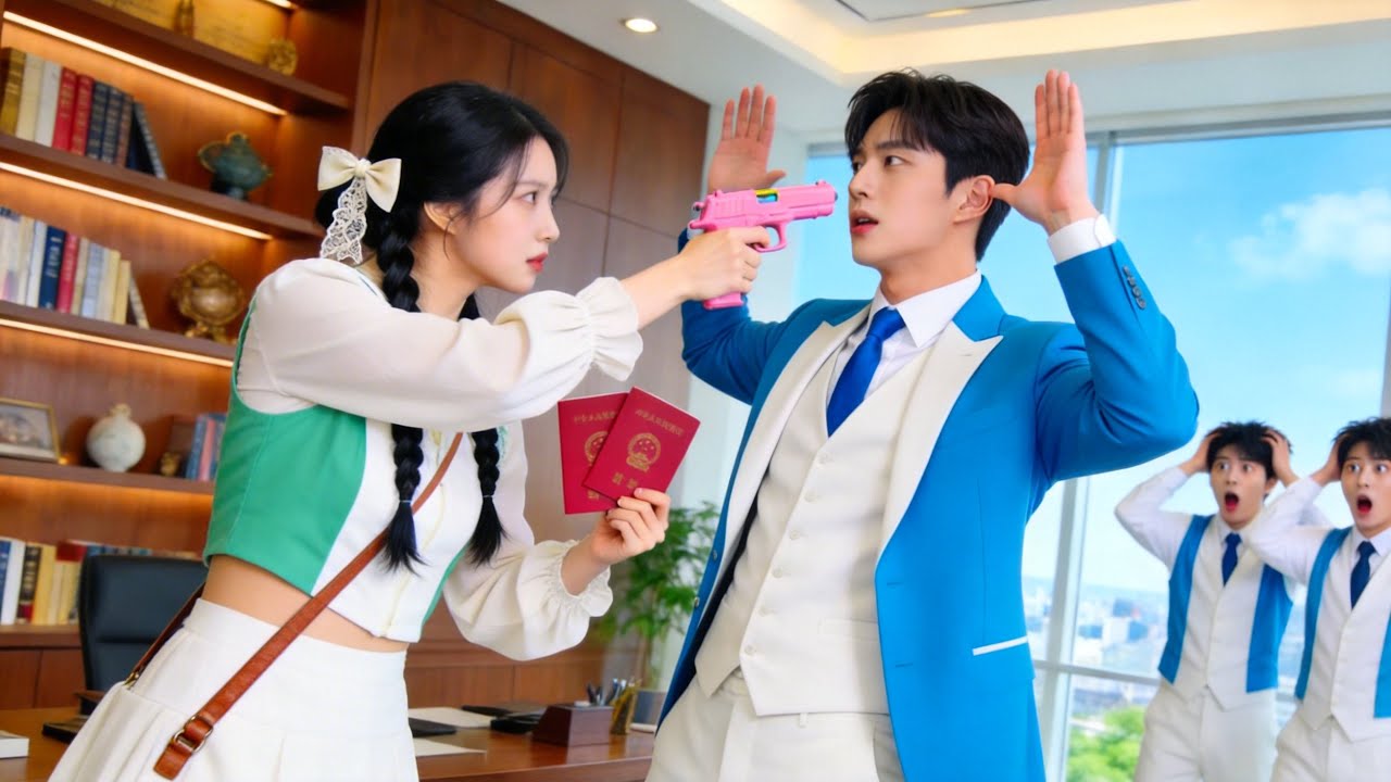 CEO cansado de princesitas frágiles—¡Chica atrevida lo apunta con pistola falsa para boda!¡Amor!
