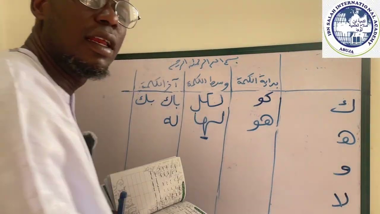 بيان عن كتابة حروف الممنوعة