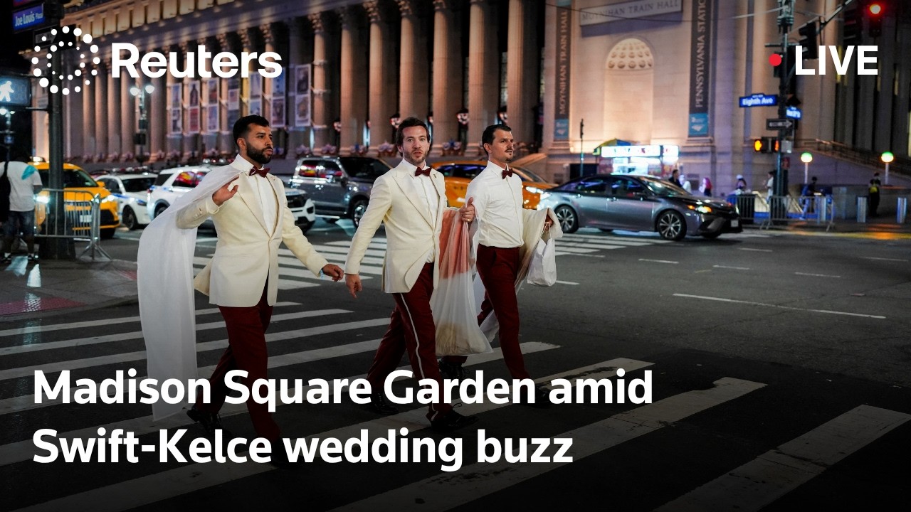 LIVE: View of Madison Square Garden amid Swift-Kelce wedding buzz