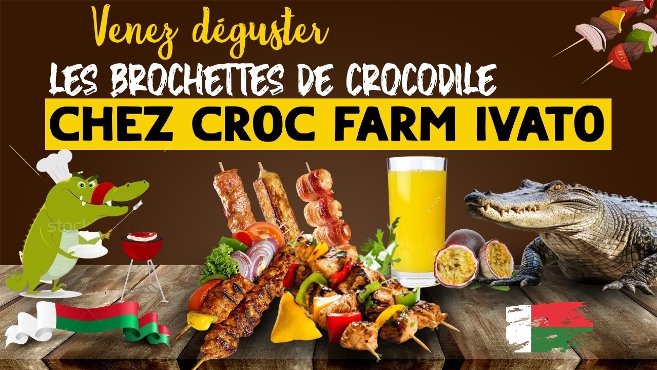 le restaurant Croc Farm Ivato Madagascar