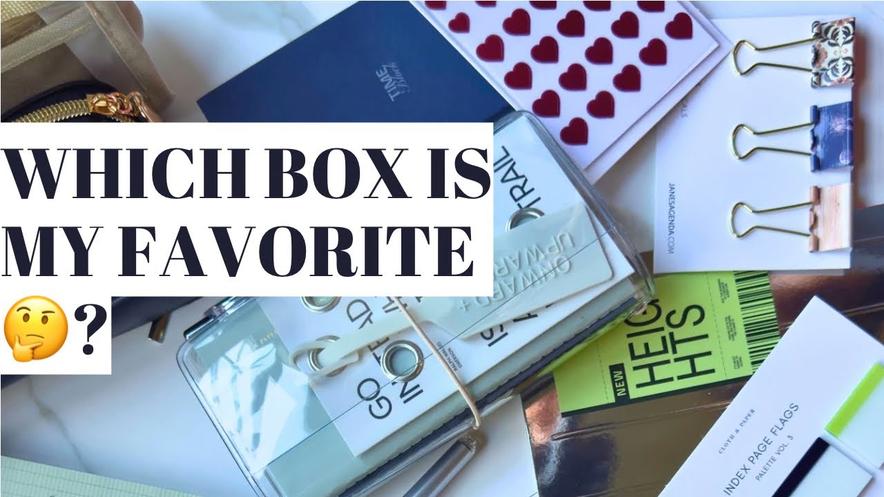 April Planner Subscription Boxes Unboxing | Jane’s Agenda, Cloth & Paper + Exquis Creation !