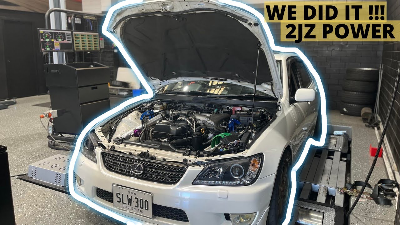 DYNO PULLS / TUNE  -  LEXUS IS300 BUILT VVTI 2JZ-GE TURBO BUILD
