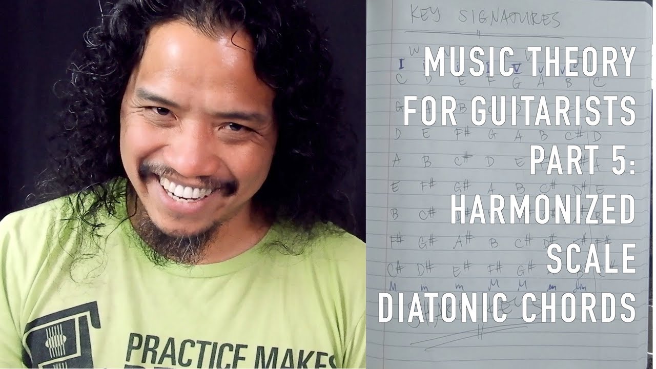 PART 5 Music Theory for Guitar: Harmonized Scale, Diatonic Chords and Application