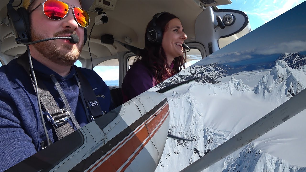 Джессика летит на Cessna 172 на Аляске: Ледники | Аэропорт в отдалённой деревне | Побережье
