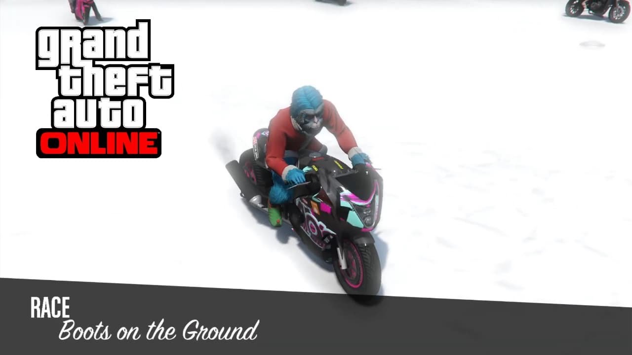 GTA Online Bike Race in SNOW ❄️🏍️ | Boots on the Ground – Slippery & Intense!