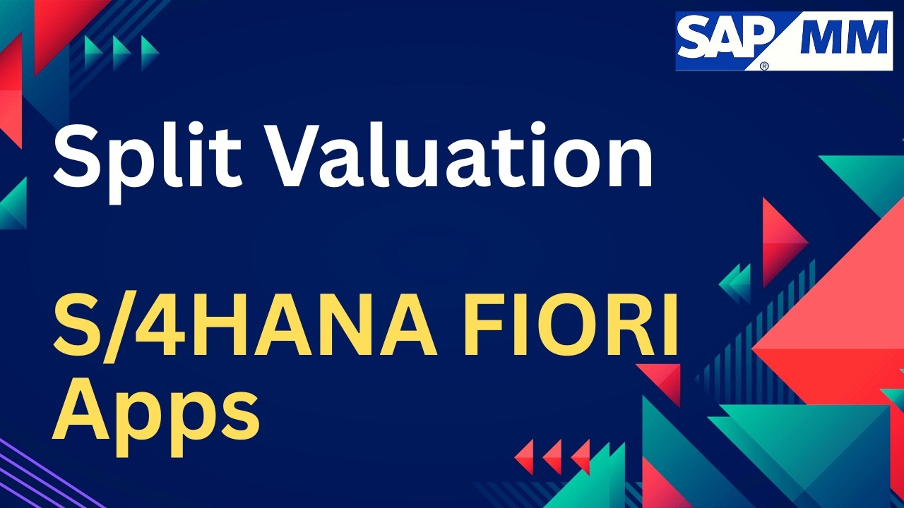 SAP MM | Split Valuation | S/4HANA FIORI Apps | PR Creation in FIORI