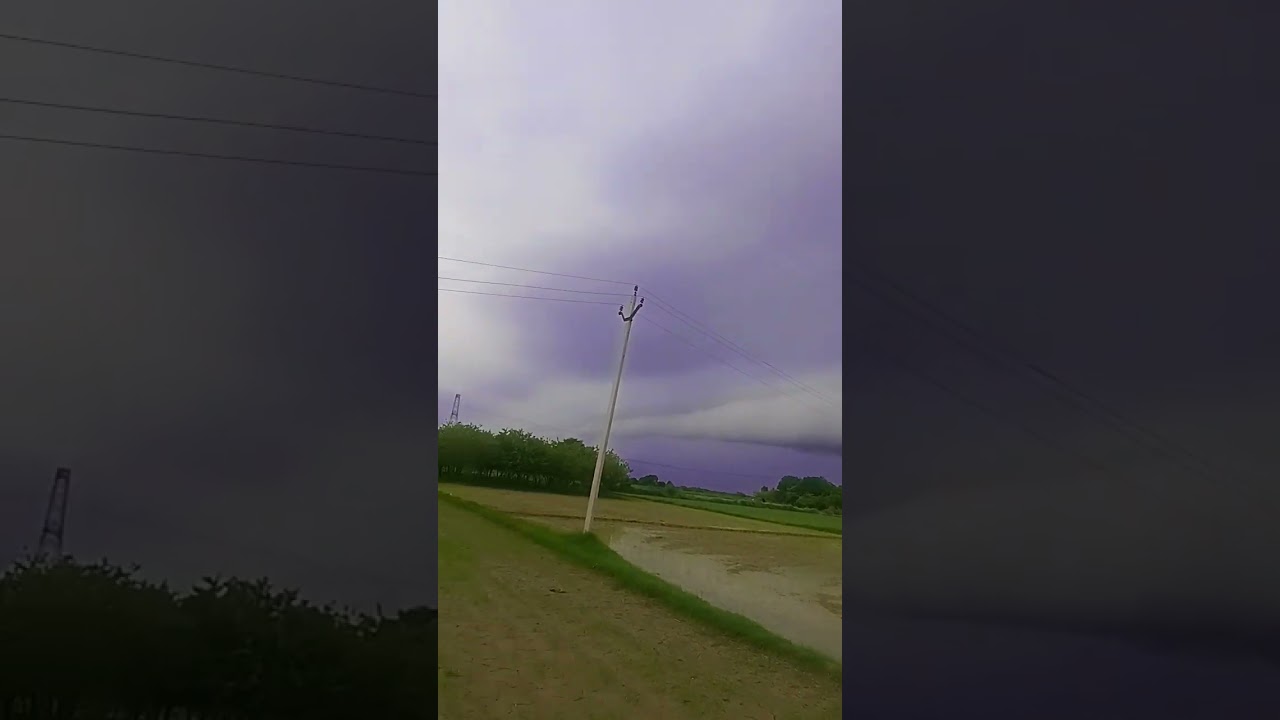 बादल फटने का live वीडियो ⛈️  Cloud burst live video ⛈️ 