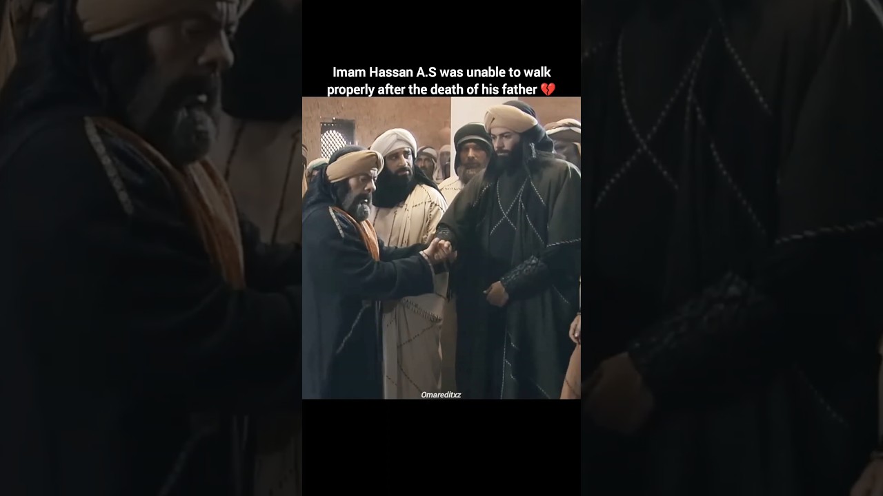 Imam Hassan a.s after the Martyrdom of his father 💔 #shorts