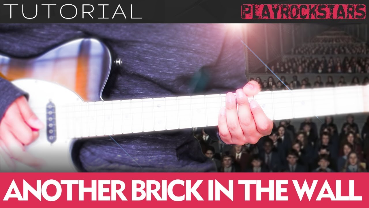 como tocar ANOTHER BRICK IN THE WALL en guitarra PINK FLOYD ⭐️ TUTORIAL / ACORDES / SOLO / TABS