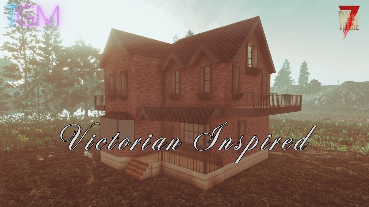 Victorian Inspired Multiplayer House Base Build In 7 Days To Die