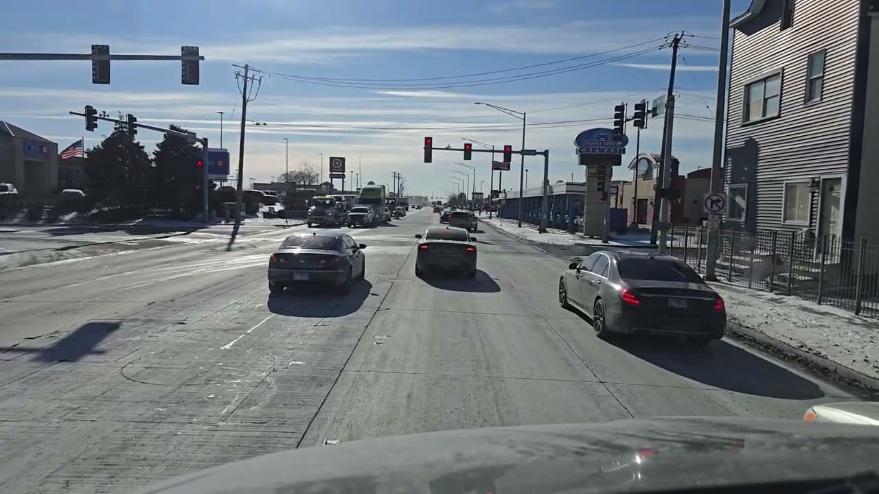Winter Drive POV | Expressway & Urban Streets Mix | Truck Road Ambience (30min)