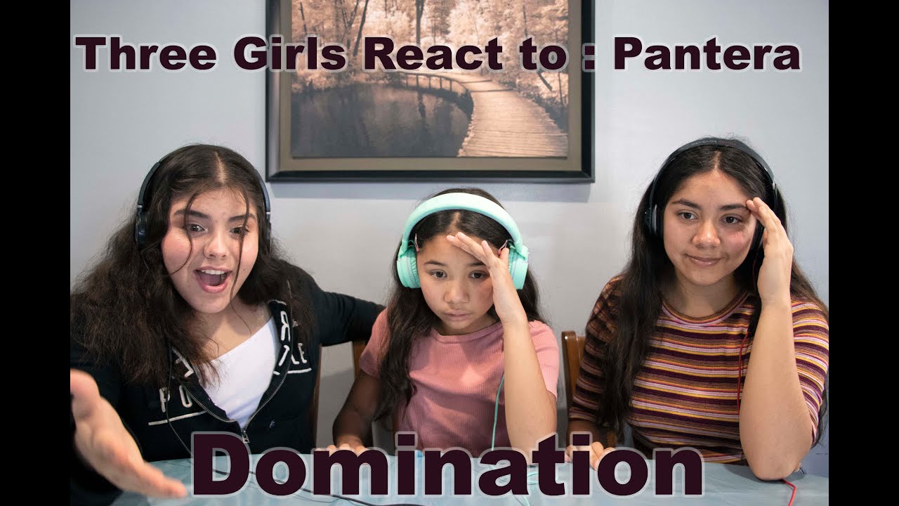 Three girls React to Pantera - Domination Live in Moscow 91' [HD] 1080
