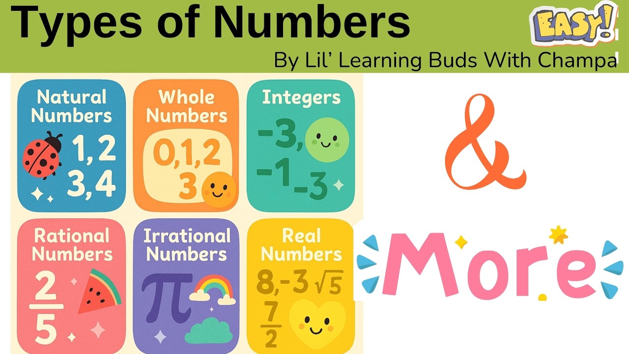 🔢 MASTER ALL Types of NUMBERS for Kids ! Full Math Guide & Easy Learning! ✅ #mathforkids