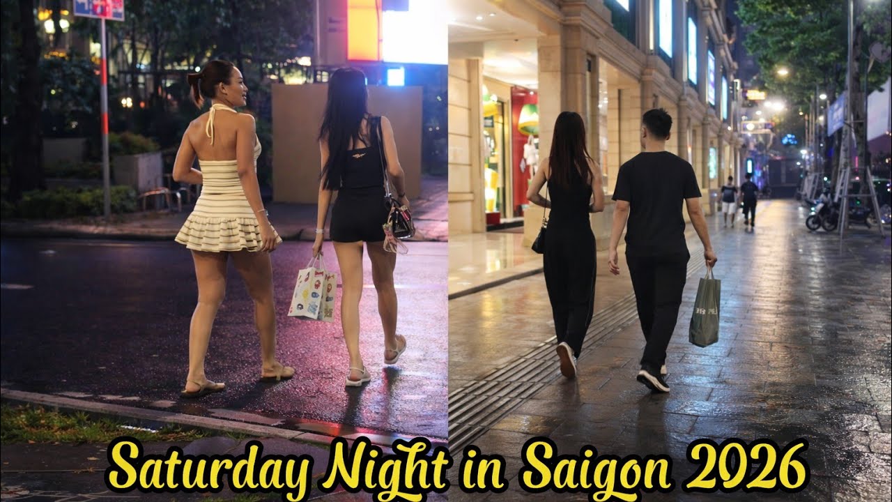 Saturday Night in Saigon 2026 | City Lights & Street Vibes