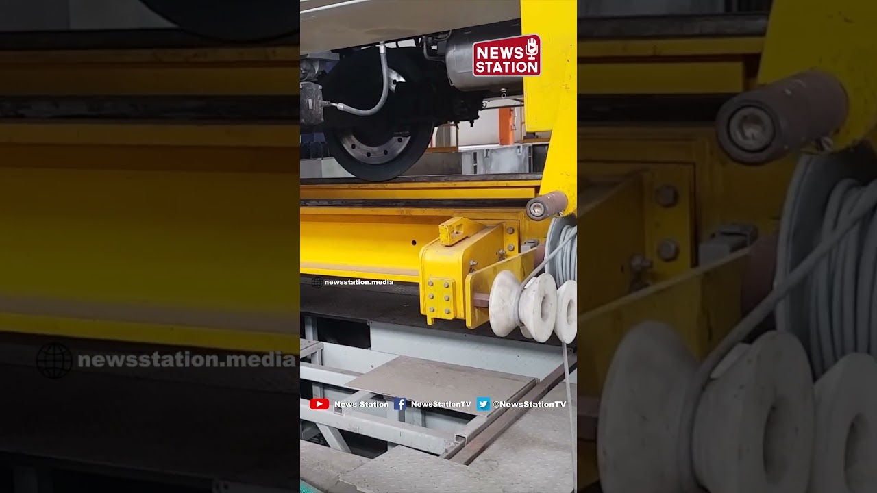 Discover Vande Bharat Express Bogie Drop Table at Shakurbasti Depot @NewsStation