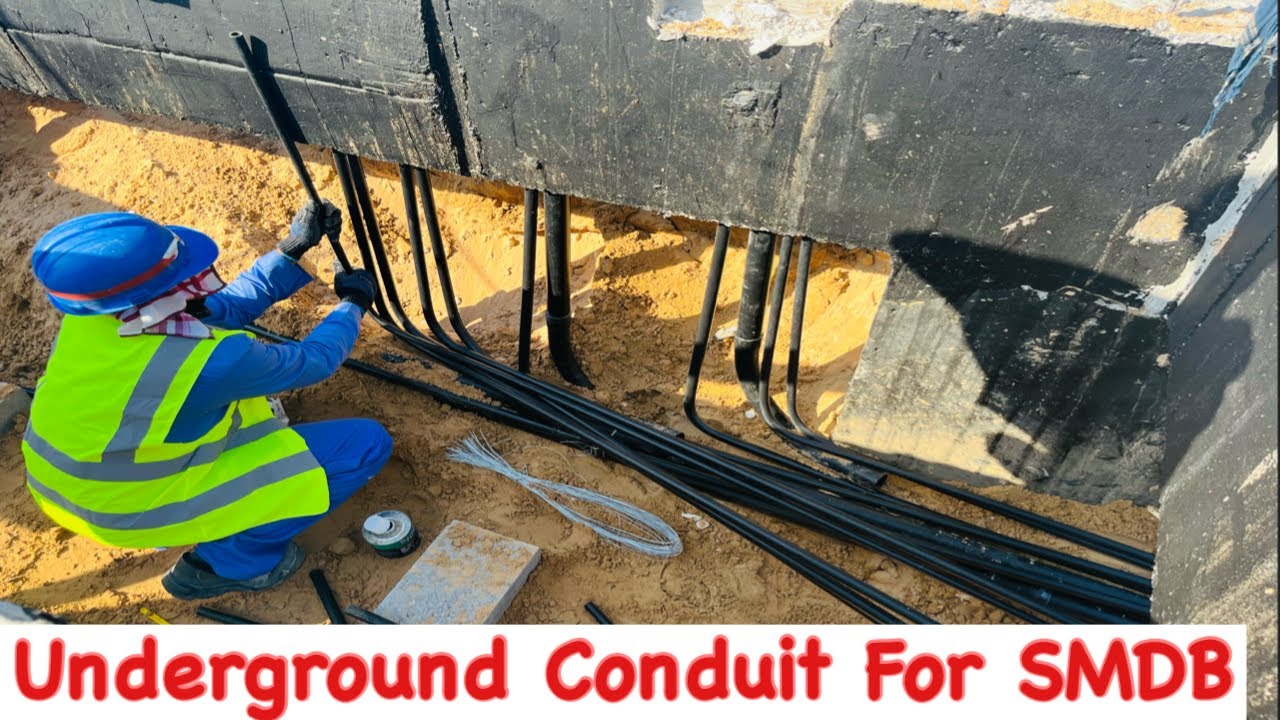 DB to SMDB Underground PVC Piping| Electrician Work Of Dubai|ElectroDubai