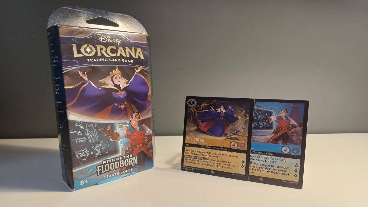 Lorcana Amber-Sapphire starter deck UNBOXING! Rise of the Floodborn!
