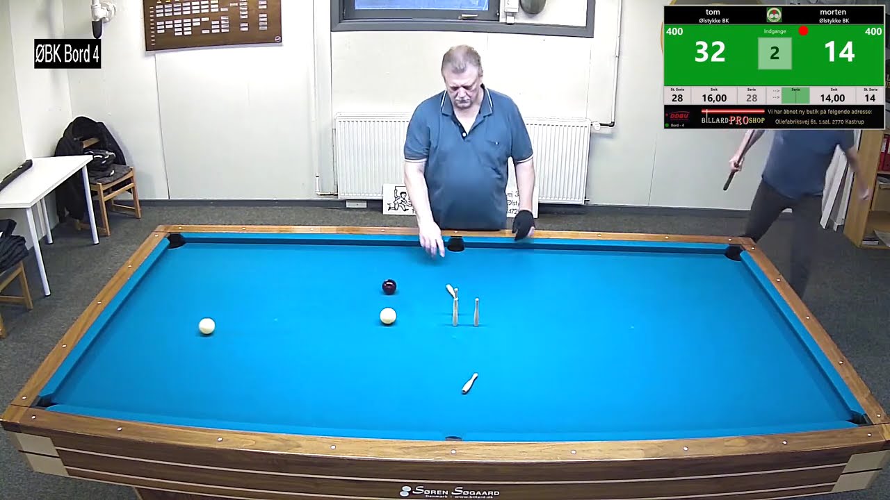 Bord 4 Tom Bagge vs Morten Holm Fredagstræning