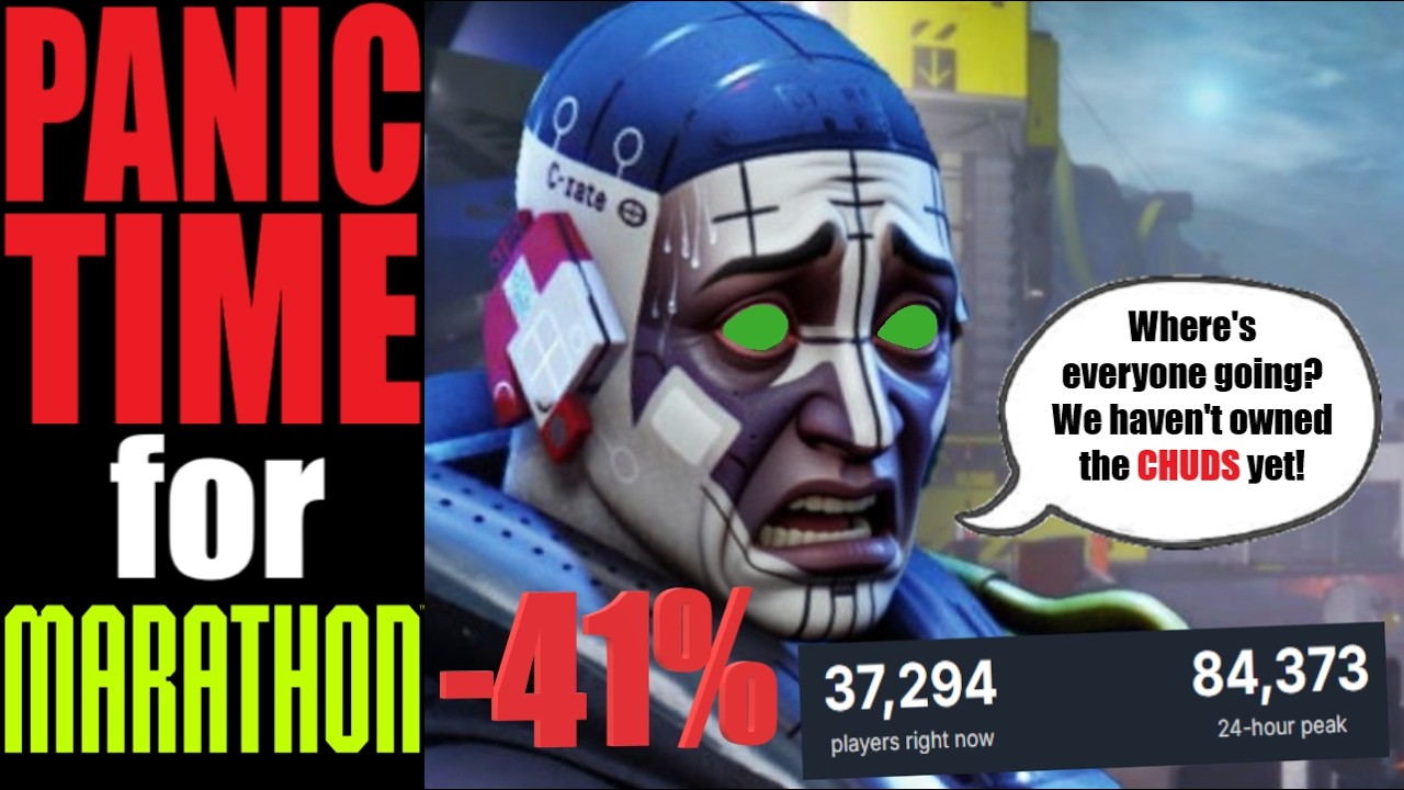 Marathon's player count PLUMMETS. It is PANIC TIME for Bungie as streamers TEAR THEM APART