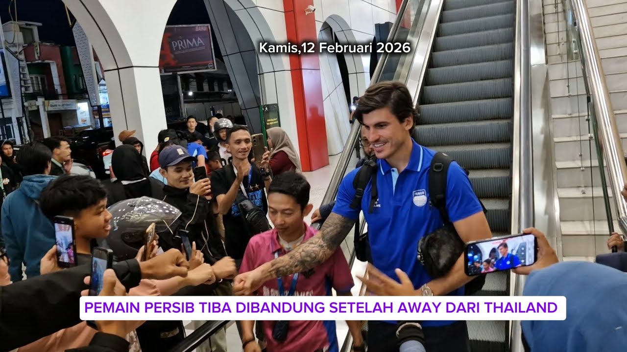 PEMAIN PERSIB TIBA DIBANDUNG SETELAH AWAY DARI THAILAND LAWAN RANCHABURI