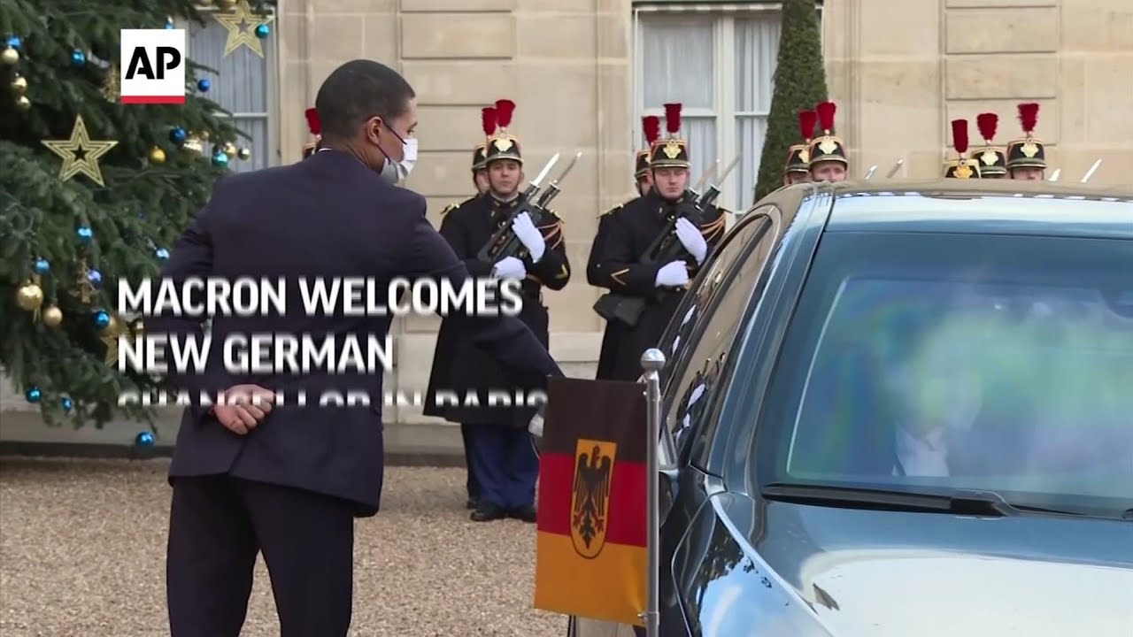 Macron welcomes new German Chancellor in Paris