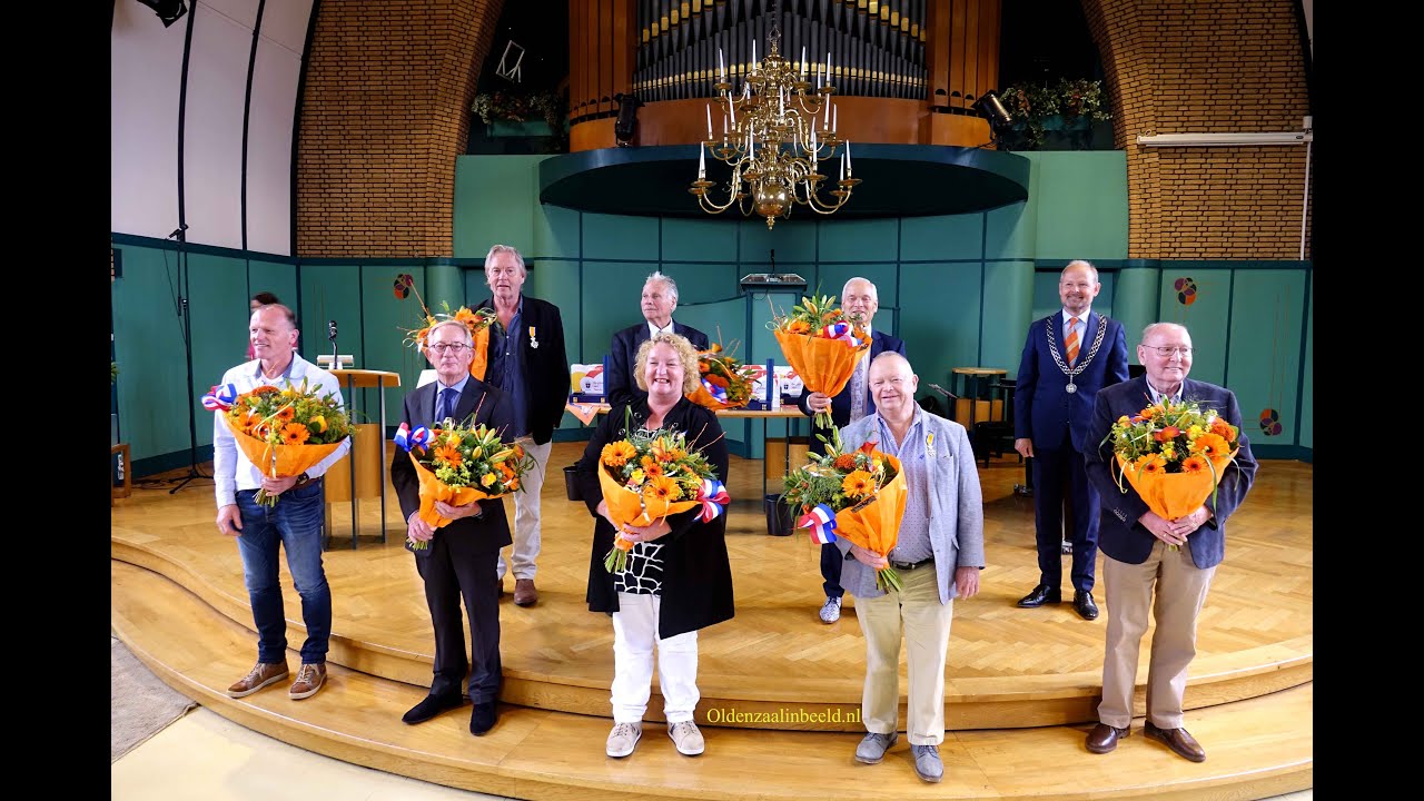 Uitreiking Koninklijke onderscheiding 2020 Oldenzaal