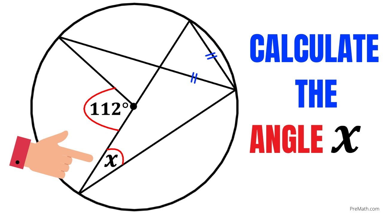 Find the angle X in the Circle | Learn how to Solve this Tricky Geometry problem Quickly