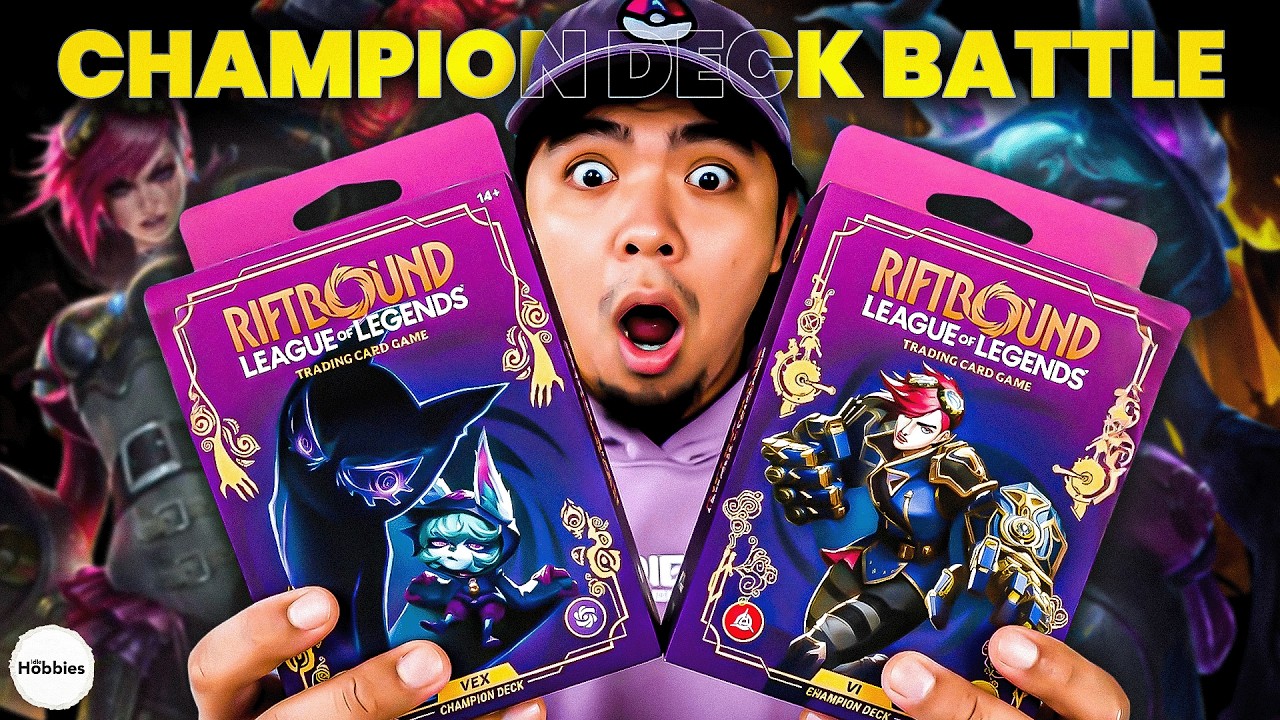 Распаковка и геймплей колод чемпионов Vex и Vi из набора Riftbound Unleashed (КАКАЯ КОЛОДА ЛУЧШЕ?)