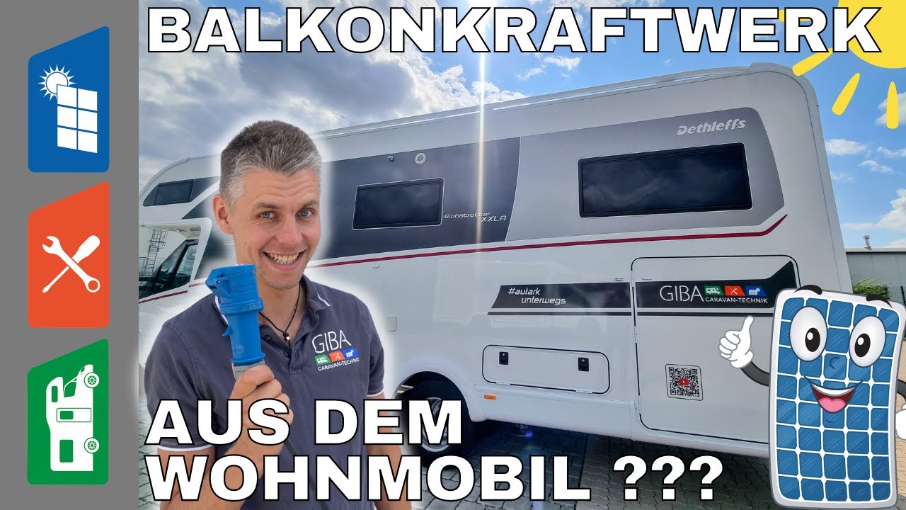 BALKONKRAFTWERK | ein WOHNMOBIL das GELD spart | Haus-Einspeisung mit Mini-PV