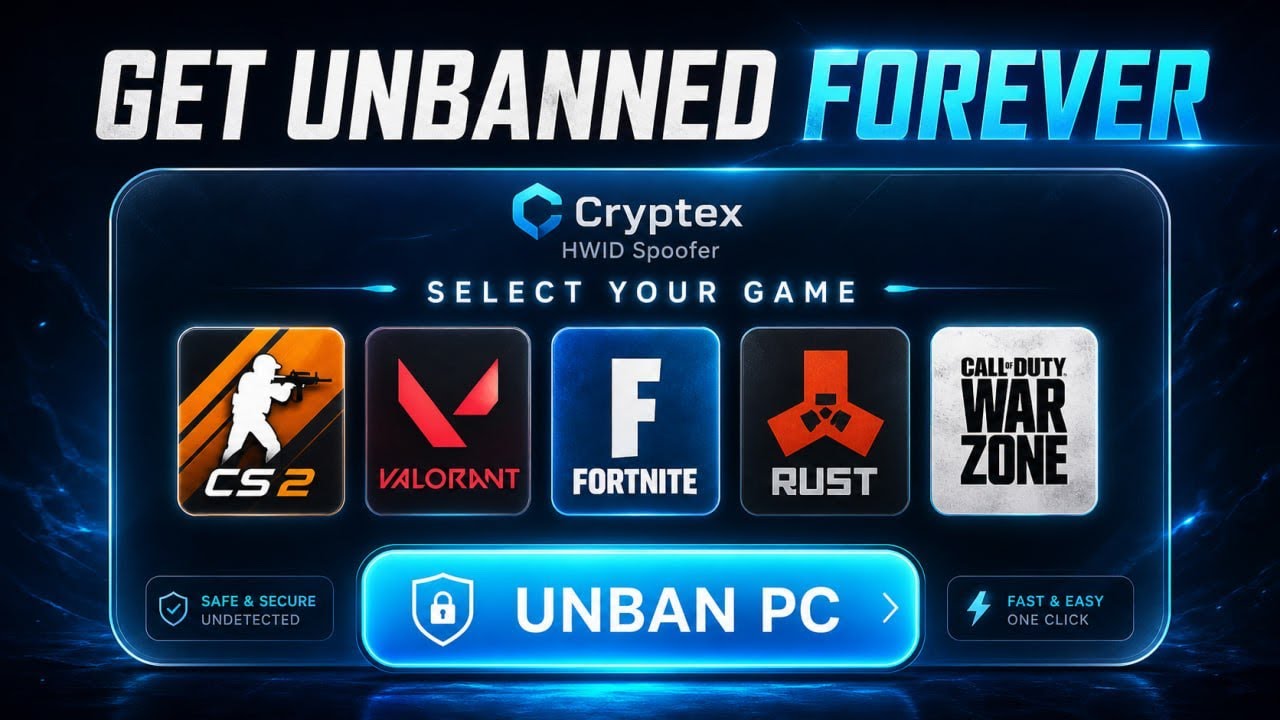 Я протестировал лучший бесплатный HWID-спуфер 2026 года *Cryptex* | Fortnite, Valorant, Rust и т.д.