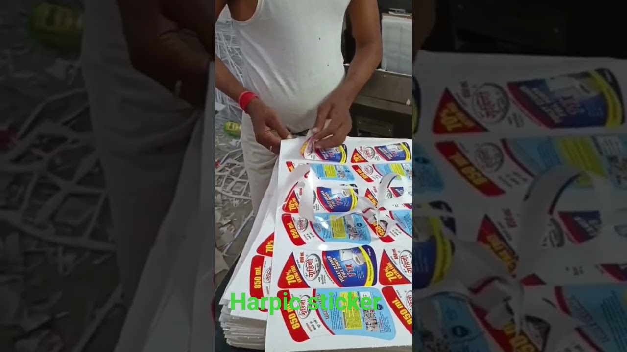shorts#harpic sticker youTube#
