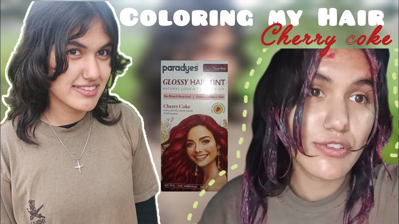FIRST TIME Hair Color(Cherry Coke) Experience! Galti Ho Gayi Kya?😳 