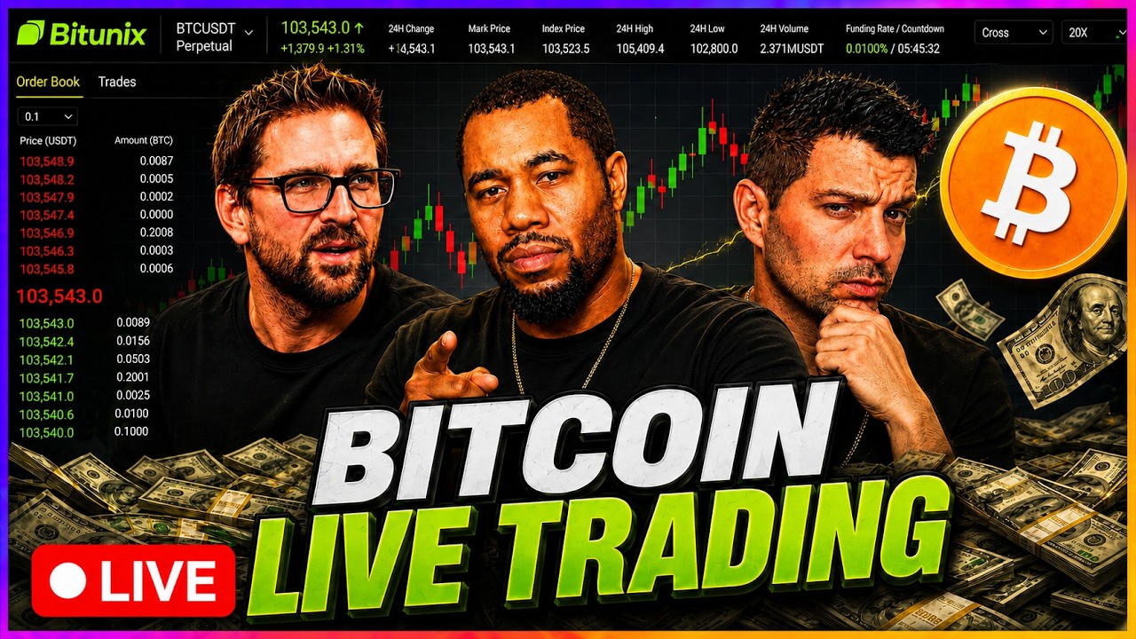 When Will Bitcoin Bounce? Live Trading!