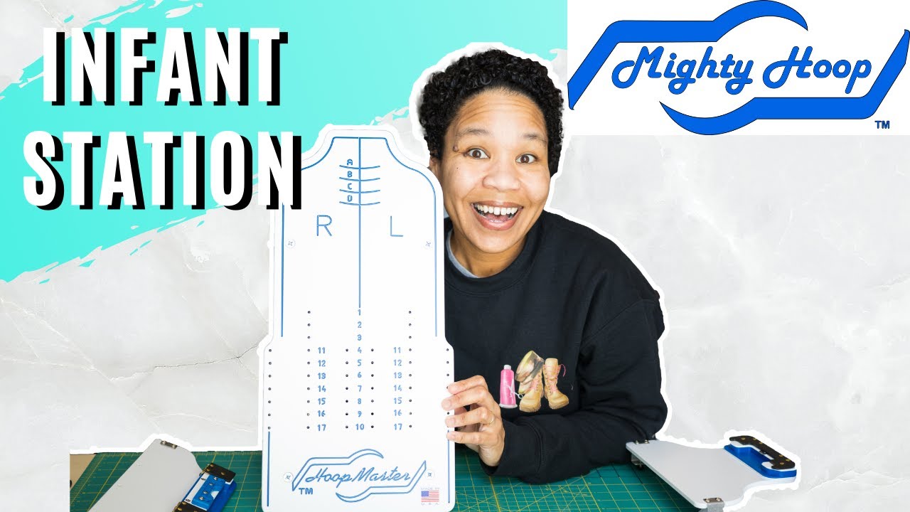 Hoop Master Infant Station Review | Mighty Hoop Adjustable Fixture | Hoop a Onesie on Infant Station