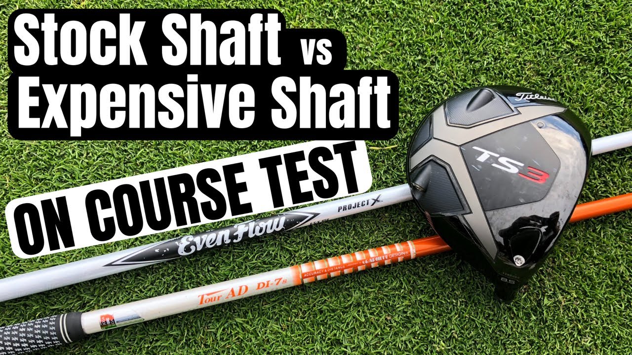 Stock Driver Shaft vs Expensive Up-charge Driver Shaft - Using Titleist TS3 Driver ON COURSE TEST