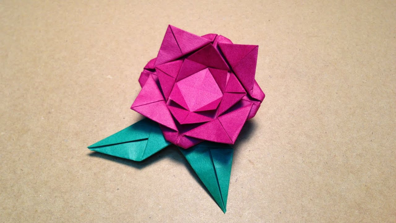 Origami Flower Instructions / Rose
