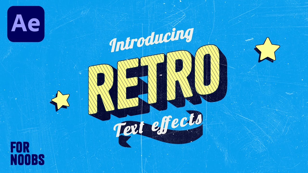Retro Text Animation in After Effects