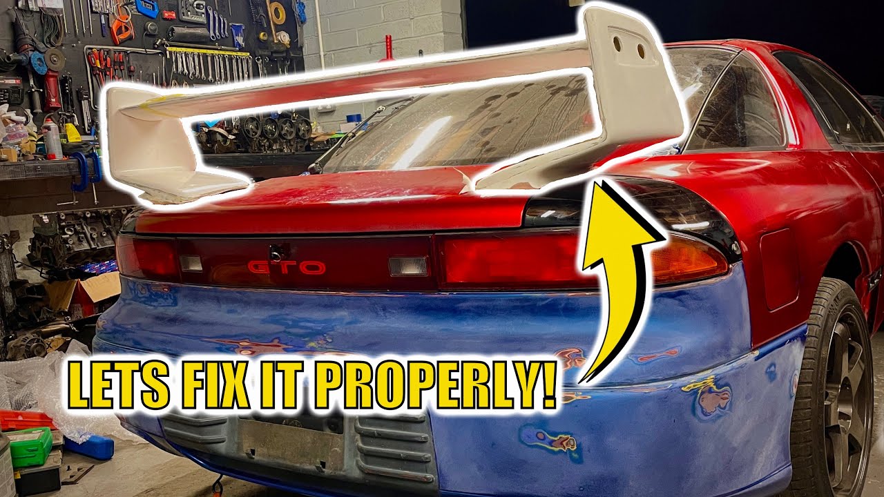 MITSUBISHI GTO COMBAT WING INSTALL