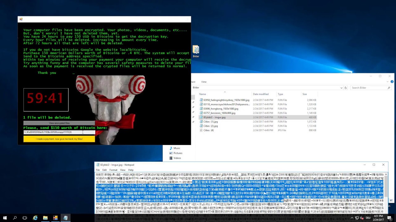Ein Ransomware Trojaner in Aktion