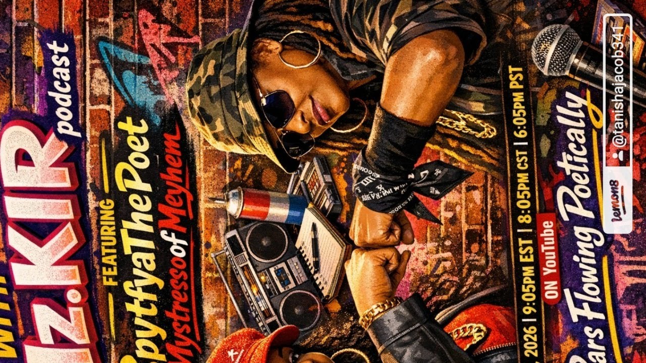 Live with Mz.KIR podcast 1/9/2026 Featuring SpytfyaThePoet MystressofMeyhem