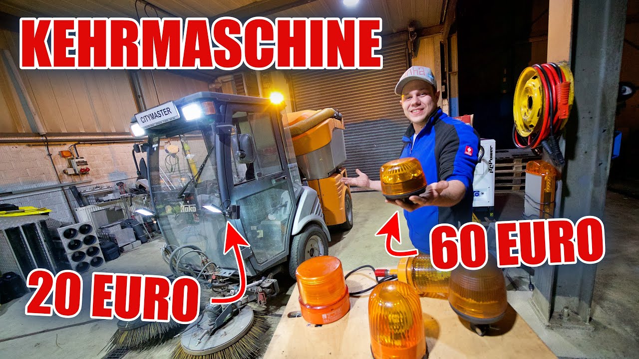 60 EURO KENNLEUCHTE F&Uuml;R DIE KEHRMASCHINE 🤩! Wenig Geld f&uuml;r viel Leistung 🤓| ItsMarvin