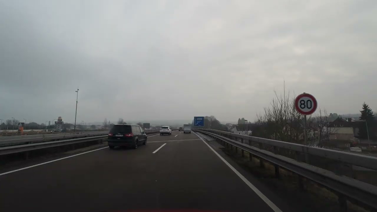 See Germany by Car 🇩🇪😊 | Autobahn A5 & Scenic Roads 4K #automobile #travel #asmr #4k