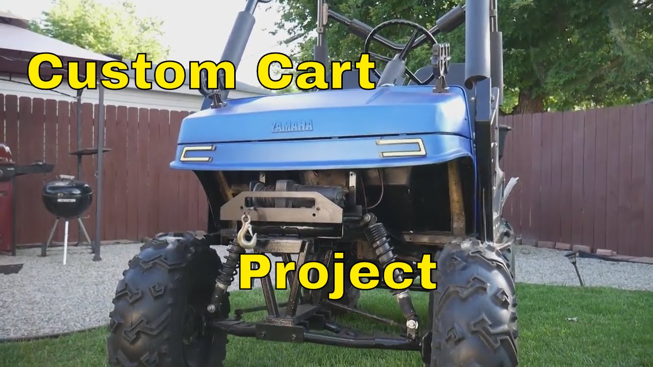 Custom golf cart finished !! predator 420 installed!!