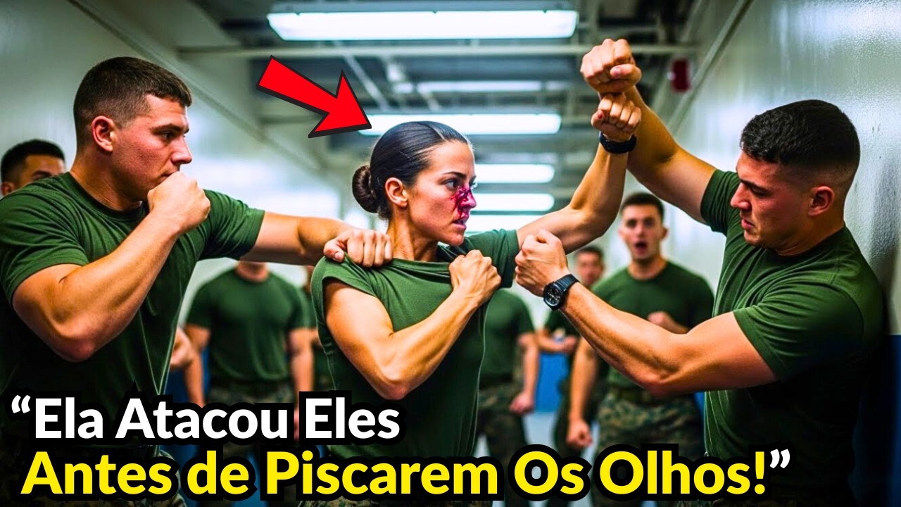 Cercaram Uma SEAL de Combate e Cometeram Um Erro Terrível… Foram Ao Chão Antes de Piscarem os Olhos