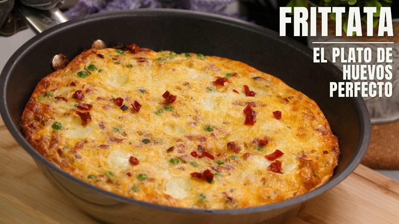 Frittata, desayuno fácil y rápido con huevos, una receta deliciosa y de aprovechamiento